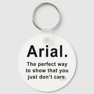 Arial Font Humor Mugg Nyckelring
