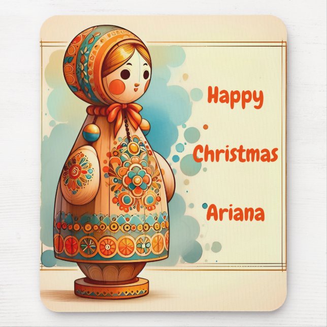 ARIANA ~ Lycklig jul ~ Cute! ~ Mousepad Musmatta (Framsidan)