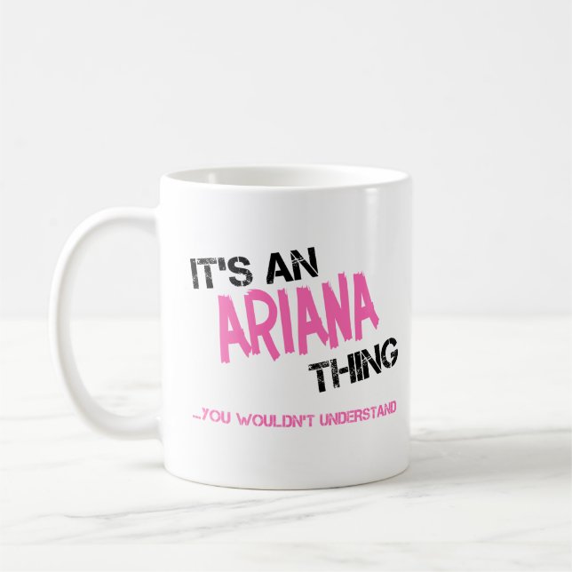 Ariana sak skulle du inte förstå namn kaffemugg (Vänster)