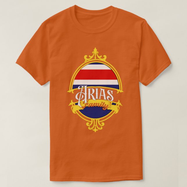 Arias Family Costa Rica T Shirt (Design framsida)