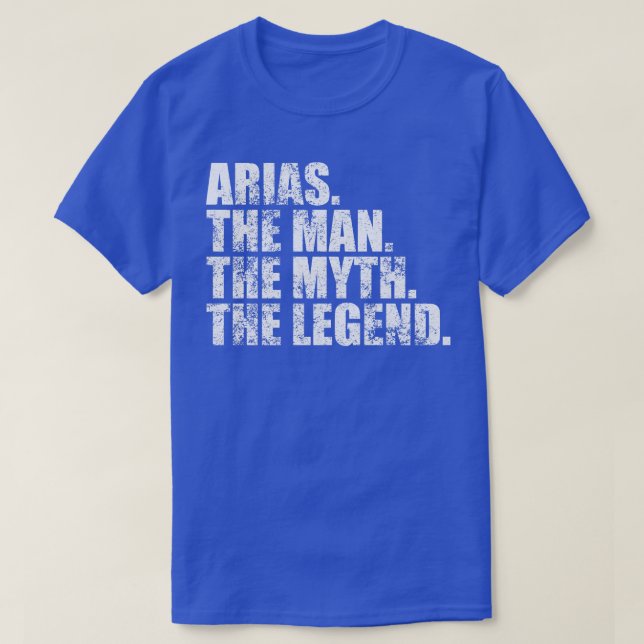 Arias Family namn Arias Efternamn Arias Surna T Shirt (Design framsida)