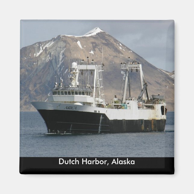 Arica, Fisketrålare i holländska hamnen, Alaska Magnet (Framsidan)