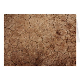 Arid Dry Cracks Earth Hälsningskort
