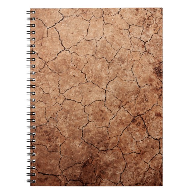 Arid-sprickor med sprickor anteckningsbok (Framsidan)