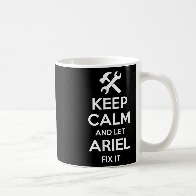 Ariel Fix Citote Funny Birthday Personlig Namn G Kaffemugg (Höger)
