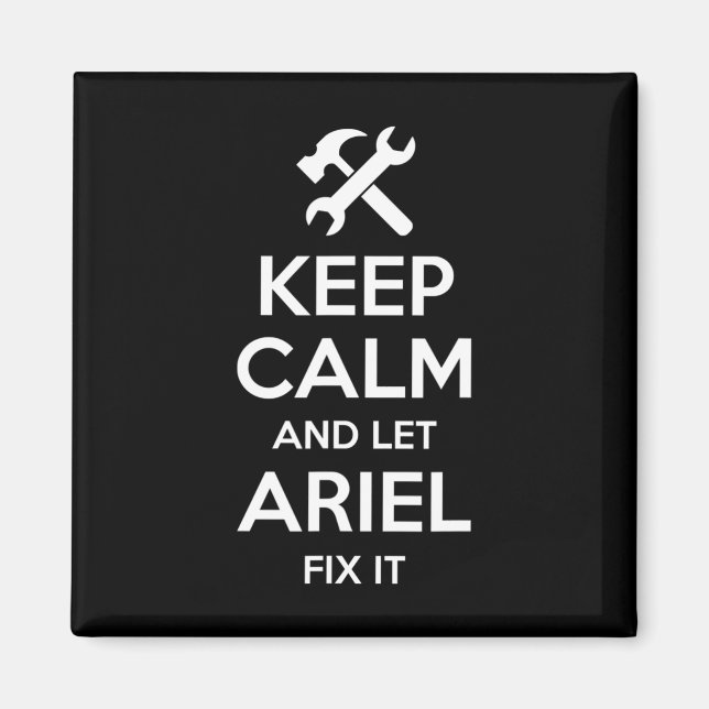 Ariel Fix Citote Funny Birthday Personlig Namn G Magnet (Framsidan)