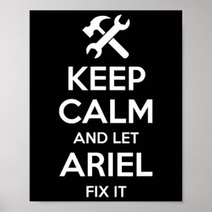 Ariel Fix Citote Funny Birthday Personlig Namn G Poster