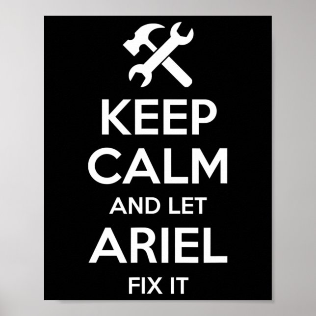 Ariel Fix Citote Funny Birthday Personlig Namn G Poster (Framsidan)