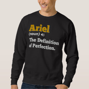 Ariel Gift Namn Personlig Birthday Namn Definiit Lång Ärmad Tröja