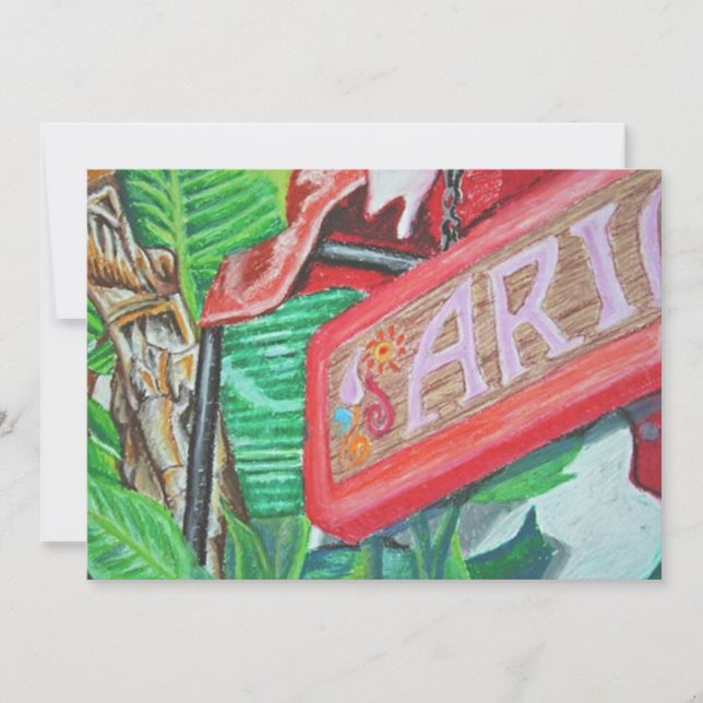 Ariel Greeting Card Tack Kort (Framsida)