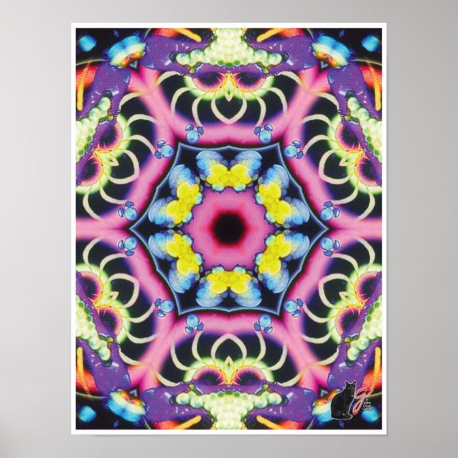 Ariel Kinetic Collage Kaleidoscope Poster (Framsidan)