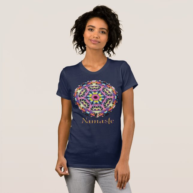 Ariel Namaste Kaleidoscope T-Shirt (Hel framsida)