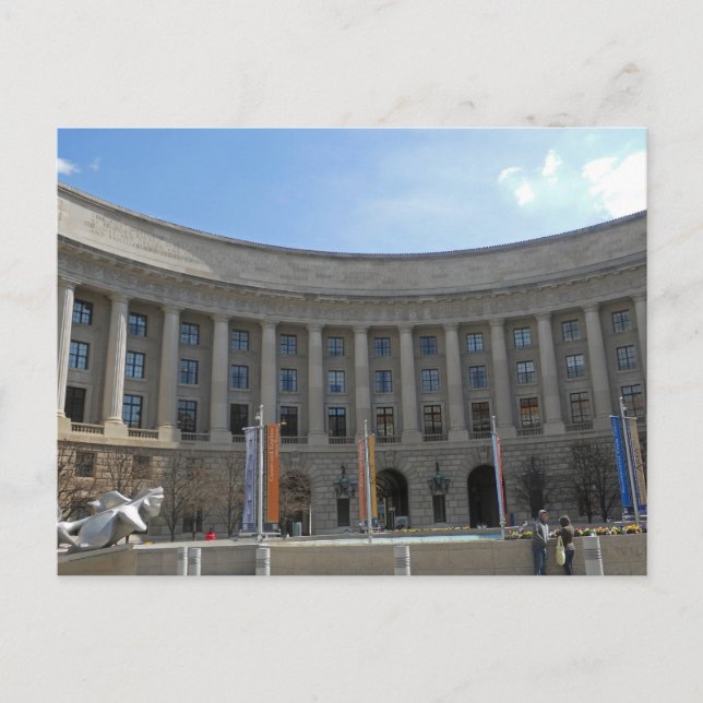 Ariel RIos Byggande Federal Triangle Washington DC Vykort (Framsida)