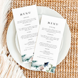 ARIEL Tropical Ocean Coral Manta Ray Beach Menu Meny