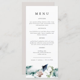 ARIEL Tropical Ocean Coral Manta Ray Beach Menu Meny