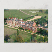 Ariel view of Sandringham House, Norfolk