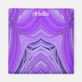 ARIELLA ~ 3D Fractal Design lila blue Magnet