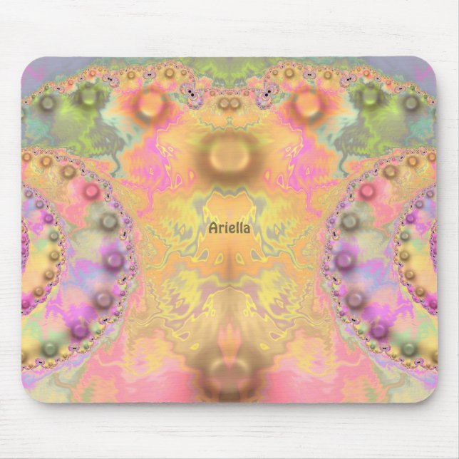 ARIELLA ~ Söt Pastel Shades ~ Personlig Musmatta (Framsidan)