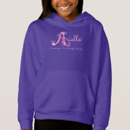 Arielle flickor A namn, som betyder monogramkläder T Shirt