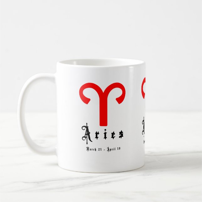 Aries, 21 mars-19 april kaffemugg (Vänster)