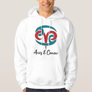 Aries and Cancer Zodiac Couple Horoscope Hoodie