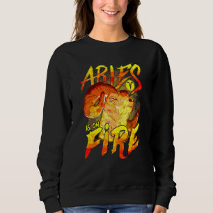Aries är på brandexagartecknet t shirt