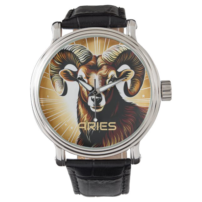 Aries astrologtecken armbandsur (Framsida)
