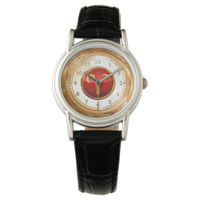 Aries Astrology Armbandsur (Framsida)