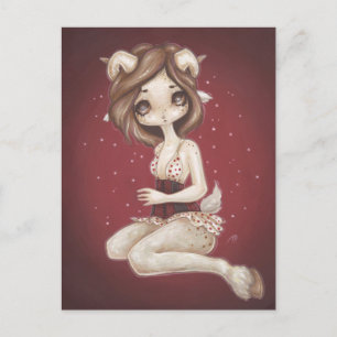 Aries astrology fantaster Art vycard Vykort