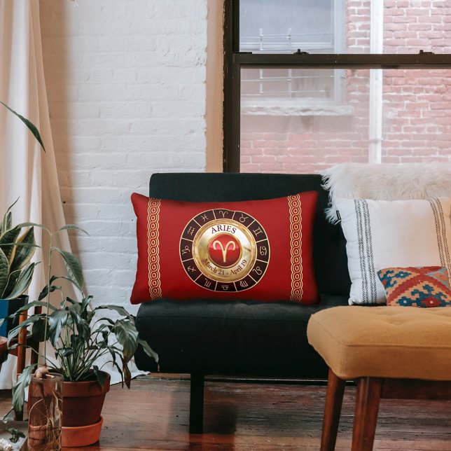 Aries Astrology Lumbarkudde (Skapare uppladdad)