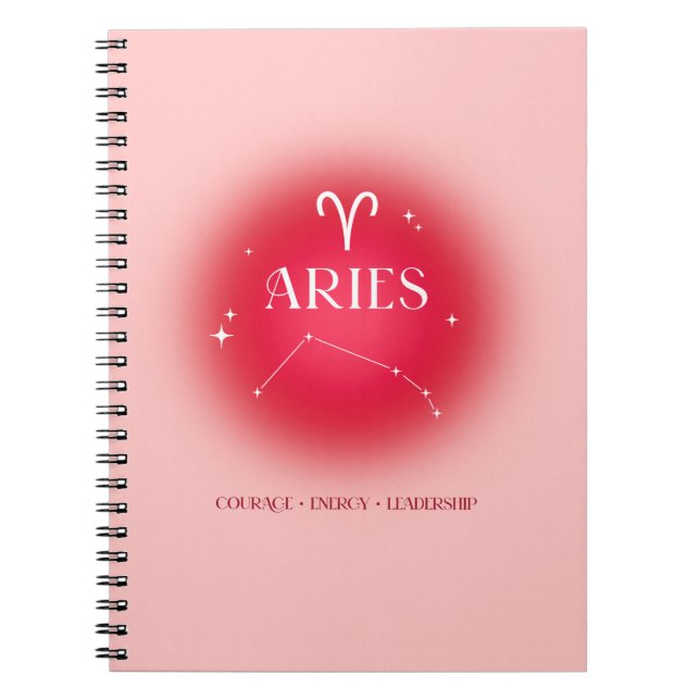 Aries aura anteckningsbok (Framsidan)