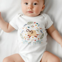 Aries Baby One Biet - Cute & Fierce - Zodiac Sign