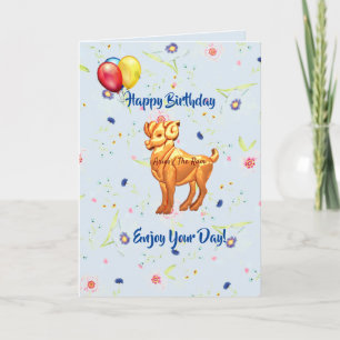 Aries Birthday-kort (21 mars-19 april) Kort