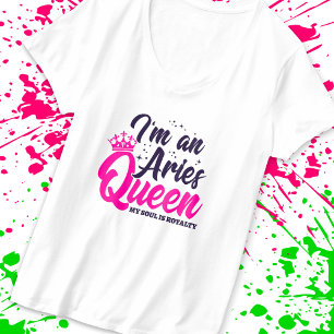 Aries Birthday Queen Astrology Zodiac Sign Soul T Shirt