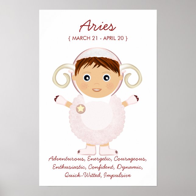 Aries - Boy Horoscope Poster (Framsidan)