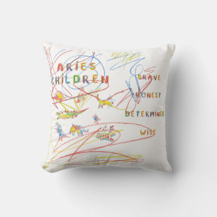 Aries Child Zodiac Astrology Pillow Kudde