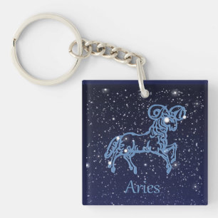 Aries Constellation and Zodiac Sign with Stars