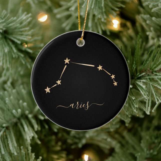 Aries Constellation Ceramic Ornament (Träd)