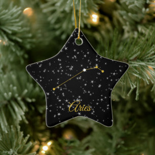 Aries Constellation Julgransprydnad Keramik