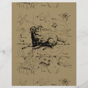 Aries Constellation Karta Hevelius 1690