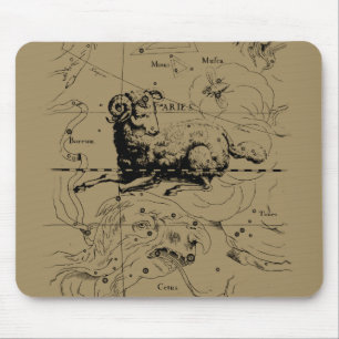 Aries Constellation Karta Hevelius 1690 Musmatta