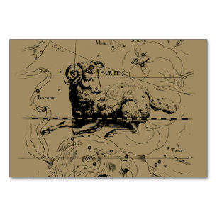 Aries Constellation Karta Hevelius circa 1690 Bordsnummer