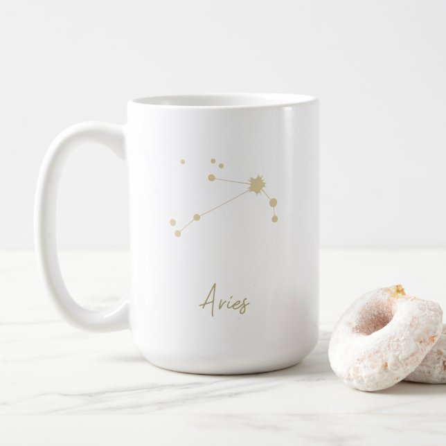Aries Constellation Zodiac Kaffemugg (Med munk)