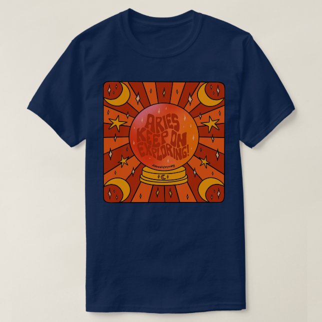 Aries Crystal Boll T Shirt (Design framsida)