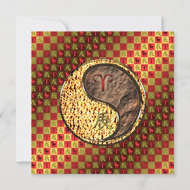 Aries & Earth Dragon Kort (Framsida)