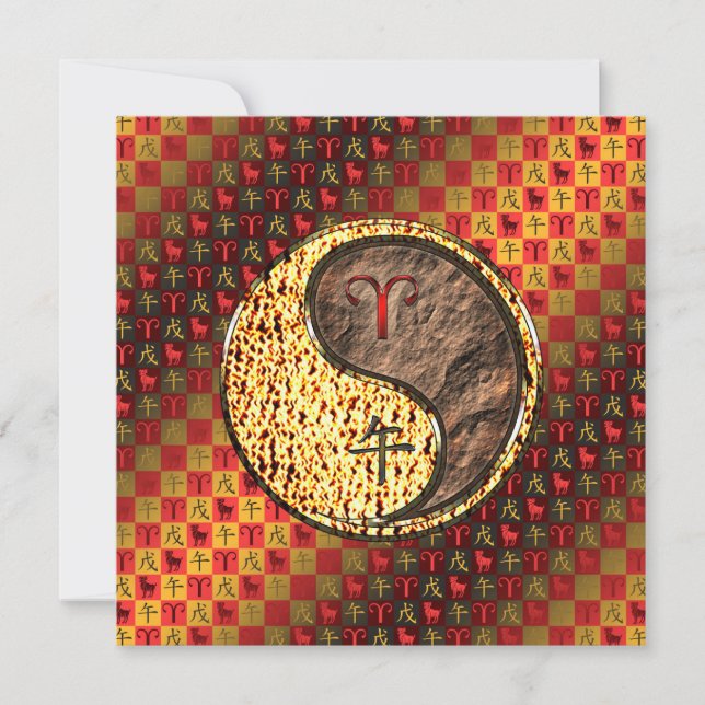 Aries & Earth Horse Kort (Framsida)