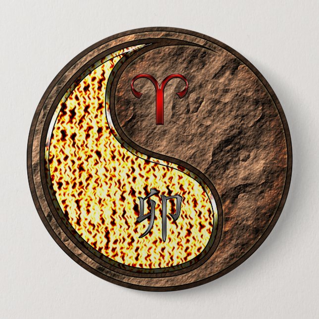 Aries & Earth Rabbit Knapp (Framsida)