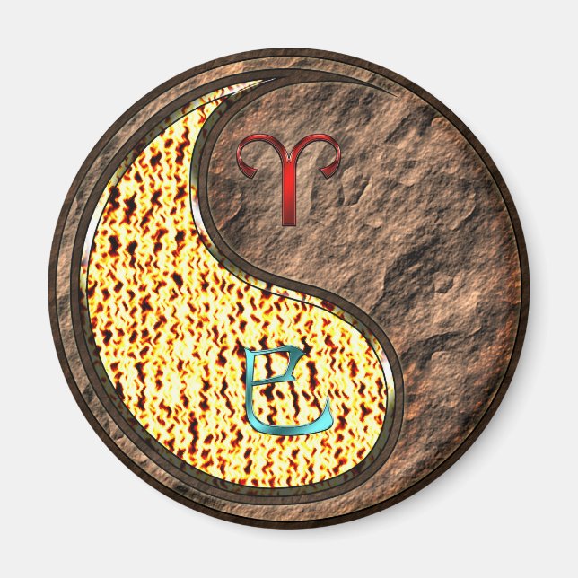 Aries & Earth Snake Magnet (Framsidan)