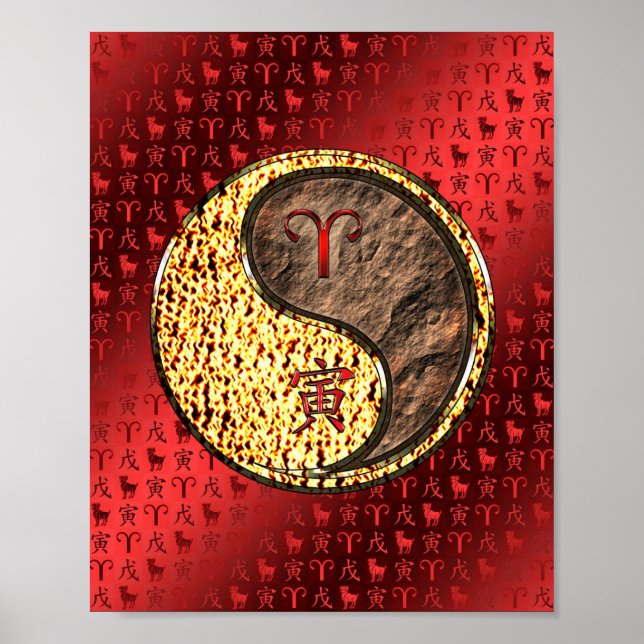 Aries & Earth Tiger Poster (Framsidan)