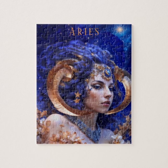 Aries Female Jigasw Puzzle Pussel (Vertikal)